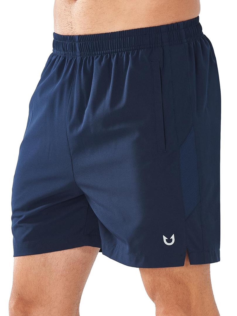 NORTHYARD Men's Running Athletic Shorts 5'' Workout Gym Tennis Short Quick Dry Lightweight Active Sports Basketball NAVY-3XL