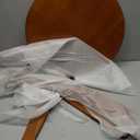 C Shaped End Table, Small Round Side Table for Couch, Slide Under Sofa Tray Desk for Living Room Bedroom, Solid Wood TV Tray Table for Narrow Space (17 Chestnut)