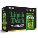 Liquid Death, Severed Lime, Soda-Flavored Sparkling Water, 12-Pack (12oz Cans), Low Sugar, Huge Flavor & No Artificial Sweeteners