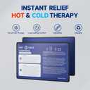 Gel Soft Flexible Ice Pack for Injuries - 1 Pack (Medium 7.5" x 11.5") Reusable Hot & Cold Compress for Pain Relief, Freezer Cold Pack for Hip, Shoulder, Knee - Cooling Gel Pad for Swelling, Bruises