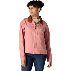 Carhartt Women's Iconic Crawford Detroit Jacket (Pink, M)