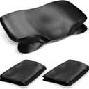 2 Pack Satin Pillowcase for Zelimun Cervical Pillow, Contour Pillow Case Cover, Soft Pillowcase Cover with Zipper (Black)
