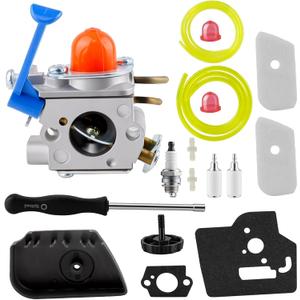 128CD Carburetor 128LD Air Filter Cover for Husqvarna 128L 128LDX 128R 128RJ 125R 125RJ 128C 128CD 28cc trimmer Edger 545081848 545081850 C1Q-W40A Carb for Craftsman String Trimmer 358792030 358792031