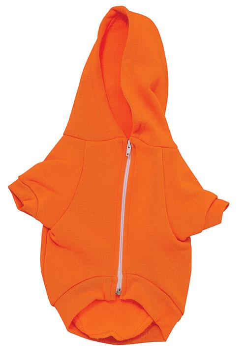 iChoue Fall Dog Hoodie - Soft & Warm Dog Thanksgiving Sweater with Leash Hole and Pocket, Pet Winter Coat, Cold Weather Clothes Sweatshirt for Small Medium Large Dogs Puppy Cat Boys Girls, Orange L+
