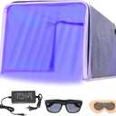 Portable LED Blue Light Box, Safe and Effective Blue Ray Light 144LED Three-Sided Lighting Home Use