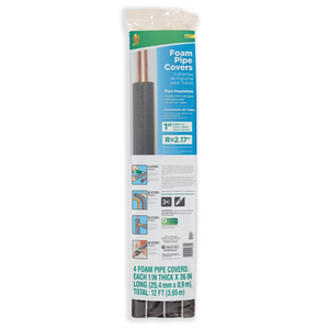 Duck Brand 12 ft. Long Foam Pipe Cover (Fits 1 in. Pipes)