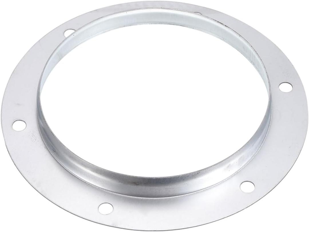 PATIKIL 6" Duct Connector Flange, Metal Straight Pipe Exhaust Flange Duct Mounting Plate for Heating Cooling Ventilation HVAC System, Galvanized Steel