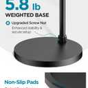 InnoGear Mic Stand, Max Height 82.28" Microphone Stand Floor Detachable Boom Mic Arm Stands with Weighted Base for Blue Yeti HyperX QuadCast Shure SM58 Samson Q2U Fifine K669B Singing Stage