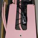 HITTI Large Estheticians Light, Flexible Hose Lash for Eyelash Tech, LED Half Moon Light with Phone Holder, Stepless Dimming and 7 Color Modes Floor Lamp for Tattoo Artists Nail Craft- Pink