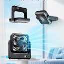 Magnetic Cruise Approved Fan, 5000mAh Ultra-Slim Travel Fan Rechargeable, 4-Speed, Hook Design, Portable Fan for Cruise Ship Cabin, Bedroom Sleeping, Camping, Travel & Cruise Essentials 2026