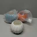 Ceramic Miniature Pumpkin Succulent Pots,Cute Halloween Decorations,Mini Pumpkin Decor Planters,Thanksgiving Decoration,Set of 3 Indoor/Outdoor Flower Pot,Fall Planter