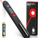 Presentation Clicker, Wireless Presenter Clicker with AAA Battery for PowerPoint Slide with Hyperlink & Volume Control, Presentation Remote for Mac/Computer/Laptop, Google Slide/PPT/Keynote