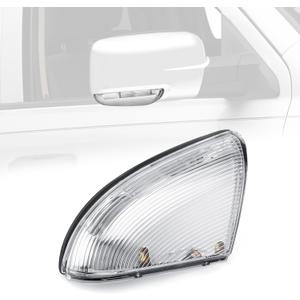 WEILEITE LED Side Mirror Light Turn Signal Puddle Bulb Lens Cover Fit For Dodge Ram 1500 2009-2011 2012 2013 2014 2015 2016 2017 2018 Ram 2500 2010-2018 Right Passenger Replaces 68064948AA 68232478AA