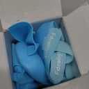 Rubber Dog Boots, Durable Paw Protectors with Adjustable Straps & Non-Slip Sole, Waterproof Dog Shoes for Hot Pavement, Easy On & Off Silicone Booties (Blue, L)