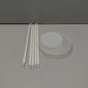 5 Set 12 Inch Clear Acrylic Hat Display Stands Round Pedstal Wig Display Rack Stands for Baseball Caps Cowboy Hats Watch Jewelry Risers