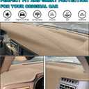 Dashboard Cover Custom Fit for Ford F250 F350 F450 Super Duty 1999 2000 2001 2002 2003 2004 / Ford Excursion 2000-2005,Dash Cover Mat Pad Carpet Protector (Beige)