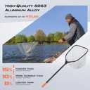 KastKing Brutus Fishing Net, Foldable Extendable Fish Landing Net, Lightweight & Portable Fishing Net with Soft EVA Foam Handle, Holds up to 44lbs/20KG, Fish-Friendly Mesh for a Safe Release