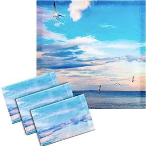 VIHOSE 4 Pcs 2 x 2 Feet Fluorescent Light Covers for Ceiling Lights Classroom Magnetic Light Filters for Reducing Harsh Glare Flicker for Office Classroom Home Drop Ceiling(Sea Gull)