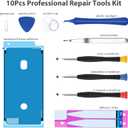[4500mAh] Battery for iPhone 5S/5C,New Upgraded High Capacity 0 Cycle Li-Polymer Replacement Battery for iPhone 5S/5C with Complete Professional Repair Tool Kit