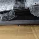 VECELO Queen Size Upholstered Bed Frame with 4 Storage Drawers, Adjustable Velvet Rivet Decor Headboard, Wooden Slats Platform Support, No Box Spring Needed, Easy Assembly,Dark Grey