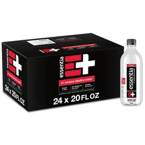 Essentia Ionized Alkaline Water, 9.5+ pH, 99.9% Pure, 24 x 20oz
99.9% pure ionized alkaline water with a 9.5+ pH until opened, and trace electrolytes for a clean smooth taste. 24 x 20oz