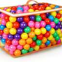 Kaptin 5.5cm 100PCS Kids Ball Pit Play Balls Soft Ocean Ball for ballpit Swim Pit Pool Tent Toddler playtent Playing Tent Ball playpen Playhouse (Mix Colour)