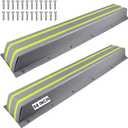 Dock Bumpers 36 Inch/48 Inch/58 Inch/72 Inch, Boat Dock Bumpers with Upgrade Reflective Strip and Stainless Steel Screws, Dock Fenders Bumper Guards Marine Grade (Black/White/Gray) -1 Pack 2 Pack