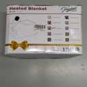 Homemate Heated Blanket Electric Throw - 50x60 Heating Blanket with 10 Fast Heat Levels 8 Hours Auto Off Soft Cozy Flannel Over-Heated Protection ETL Certification Keep Warming in Home (Grey Geometry)