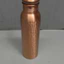 100% Pure Copper Water Bottle for Drinking  Extra Large 34 Oz Wide Mouth, Hammered Ayurvedic Copper Water Bottle  Handcrafted Leak-Proof Vessel, Reusable, BPA-Free & Travel Friendly