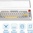 Geekria 75% 84-Key Knob Keyboard Dust Cover, Clear Acrylic Keypads Cover, Compatible with Keychron Q1 HE/Max/Pro, EPOMAKER TH80 75%, Glorious Gaming - GMMK PRO 75%