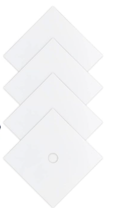 4 Pcs Sublimation Blanks for Graduation Cap Grad Decorations Premium Hardboard MDF Grad Cap Blanks Graduation 2025 Gifts Accessories 9.3" x 9.3"