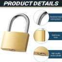 24 Pcs Solid Brass Padlocks Keyed Alike, Locker Locks with Same Keys, Weatherproof Strong, 30mm 1-3/16'' Small Yellow Gym Lock, for Toolbox, Luggage, Storage Unit, Backpacks