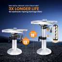 Aluminum Boat Seat Pedestal, Adjustable Height 13-18 Inches Locking with Slide, Boat Seat Pedestals and Bases Mount for Fishing Bass Pontoon Boats