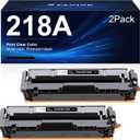 218A W2180A Black Toner Cartridge (No Chip) Replacement for HP 218A 218X W2180A W2180X Black Toner Cartridges Compatible with HP Color Pro MFP 3301fdw 3301cdw 3201dw 3301sdw Printer - 2 Black