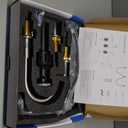 8 Inch 3 Hole Bathroom Faucets Brushed Nickel, Widespread Vanity Faucet with Aerator, 360° Swivel High Arc Spout, Spot-Free Finish, cUPC NSF Certified, CEC & DOE Compliant, 2 Handle Sink Faucet