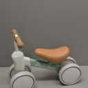 Baby Balance Bike for 1-3 Year Old Boys Girls, 12-36 Month Toddler Balance Bike, 4 Wheels Baby Bike Toddler First Birthday Gifts (green)