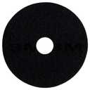 3M Low-Speed Stripper Floor Pad 7200, 19" Diameter, Black (Case of 5)