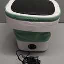 Portable Washing Machine, Mini 16L Foldable Laundry Machine with 3 Modes Deep Cleaning, Upgraded Small Collapsible washer for Hotel, Apartment, Home and Travel - Green