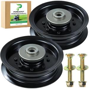 2 Pack 532196104 Idler Pulley Replaces 532197380 197380 Idler Pulley Craftsman 196104 for Husqvarna 54" 48" Z254f RZ5424 YTH24v48 YTH2348 LGT2654 YTH24k48 Z248f Craftsman 54" Mowers