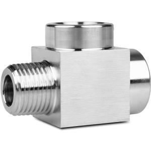1 piece1/2 npt Tee Fittings, NPT 1/2 tee Female to Male,Fabricateof 304 Stainless Steel,3WayConnector