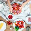 Homoyoyo 12in Stainless Steel Pizza Baking Ring - for Cheesecakes - Muffins and Pies