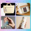 SUIMZESTI 521Pcs Colorful Bead Keychain Making Kit for Women, Acrylic Bag Charm Making Kit, Beads for Key Chain Bracelet Jewerly Making Kit