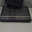 SNTD Dish Drying Rack for Kitchen Counter - Stainless Steel Dish Rack with Drainboard, Large Dish Drainer with Utensil Holder for Sink, Silver