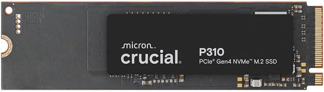 Crucial P310 500GB SSD, PCIe Gen4 NVMe M.2 2280, Up to 6,600MB/s, for Laptop, Desktop (PC), & Handheld Gaming Consoles, Includes Acronis Data Recovery Software, Solid State Drive - CT500P310SSD801