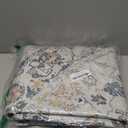 jinchan Round Rug 5ft Area Rug - Washable Boho Vintage Floral Circle 5' Round Floor Cover Lightweight Low Pile Thin Throw Non-Slip Carpet for Kitchen Living Room Bedroom Dining Room Office Grey Multi