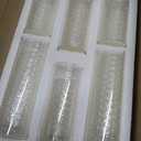 Set of 6 White Pillar Candles with Clear Glass Hurricane Holders- Elegant Cylinder Candle Vases for Weddings, Parties, Centerpieces, Home & Office Decor (White, 6 Set)