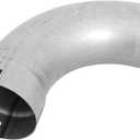 90 Degree Exhaust Pipe Elbow, 4" ID/OD Aluminized Steel Exhaust Flex Pipe, Universal Fit