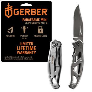 Gerber Gear Paraframe Mini Pocket Knife, 2.2" Fine Edge Small EDC Folding Knife with Safety Lock for Everyday Carry, Gifts for Men, Stainless Steel