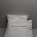 MIULEE 20x20 Pillow Inserts, Set of 2 Down Feather Throw Pillows for Couch Sofa Bed, Decorative Fluffy Throw Pillow Inserts Cotton Fabric, White