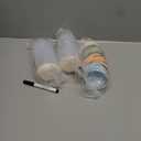 VITEVER [16 Pack] 4 oz Small Containers with Lids, Reusable Plastic Jars for Snack and Puree, Salad Dressing Container to Go, Deli Containers, Freezer Baby Food Containers, Dishwasher Safe, BPA Free